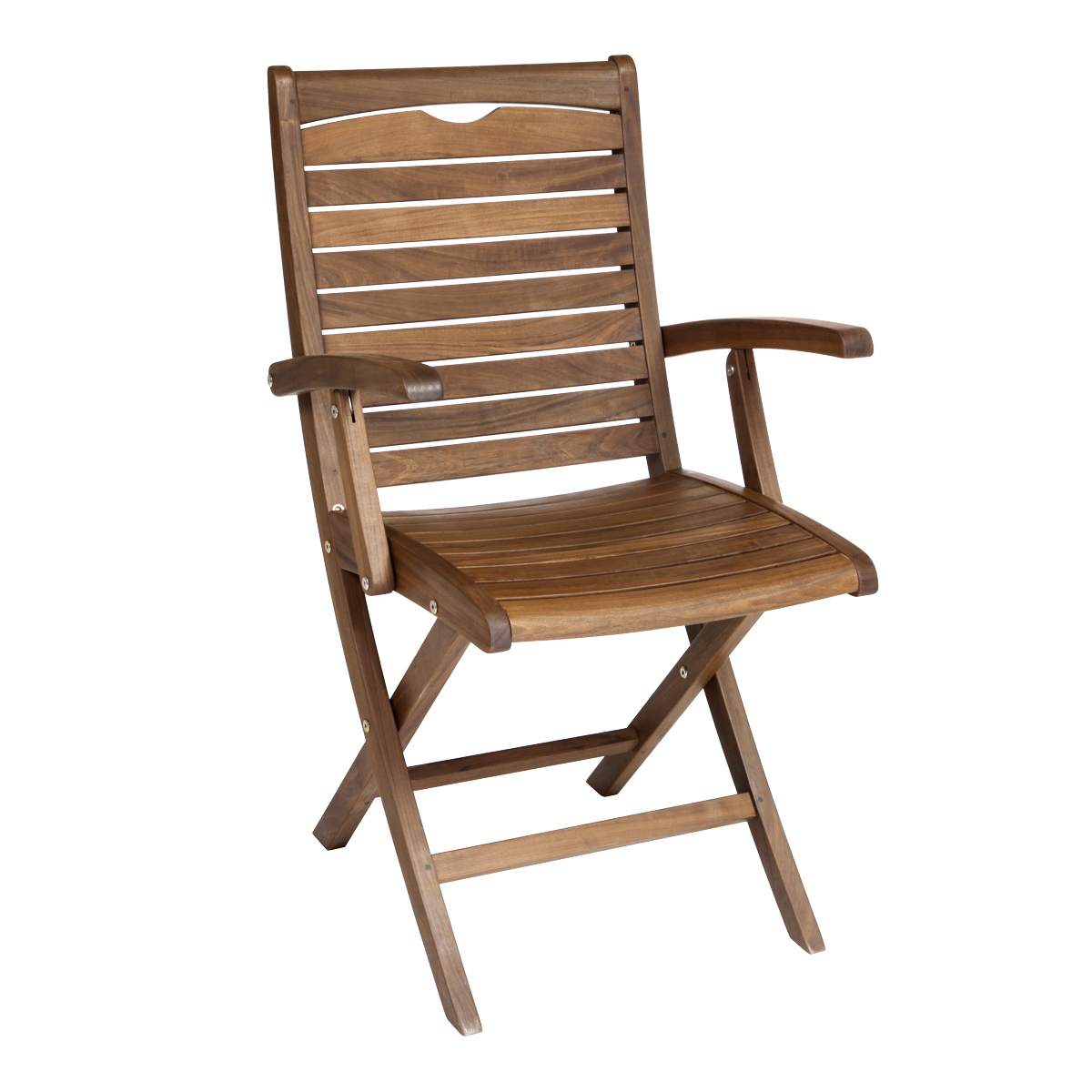 Jensen Outdoor Topaz Folding Ipe Wood Dining Side Chair | AuthenTEAK
