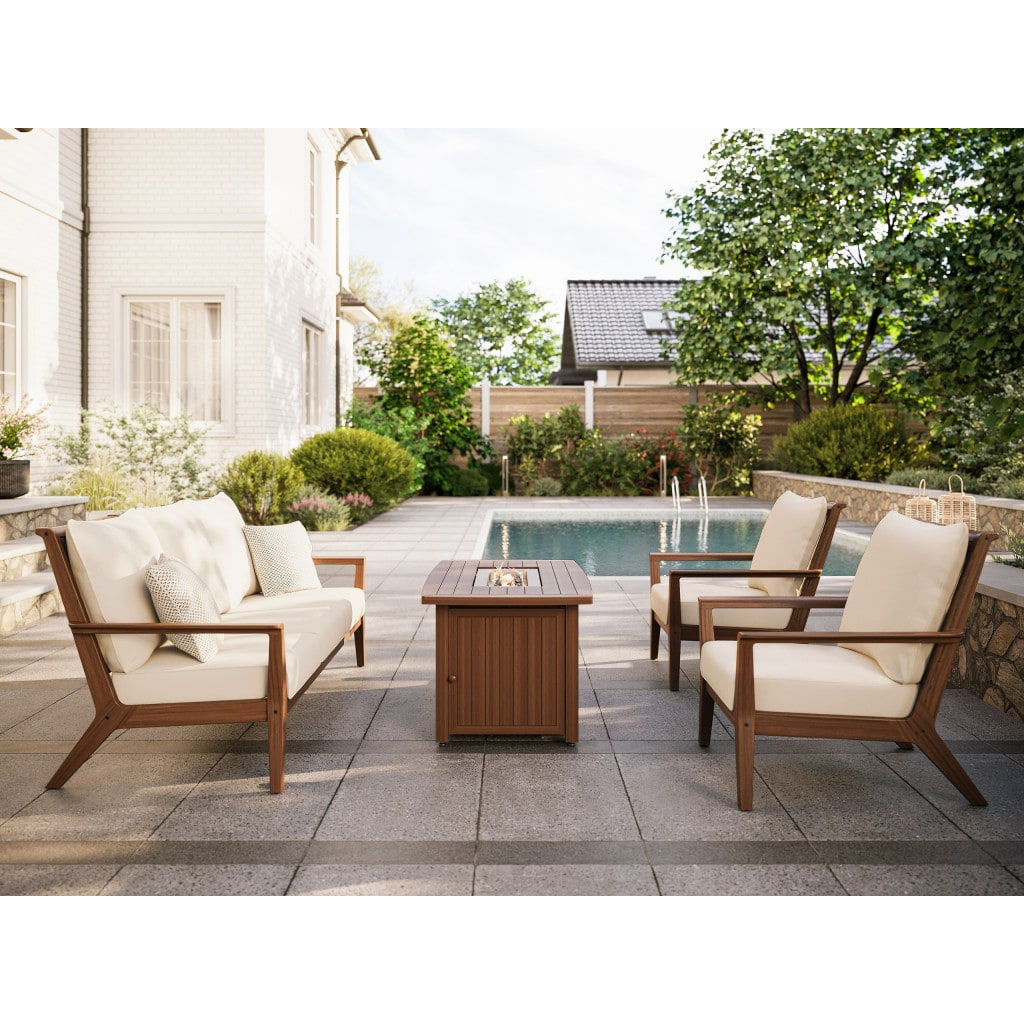 Jensen Outdoor Innova Trellis Ipe Wood Lounge Chair | AuthenTEAK