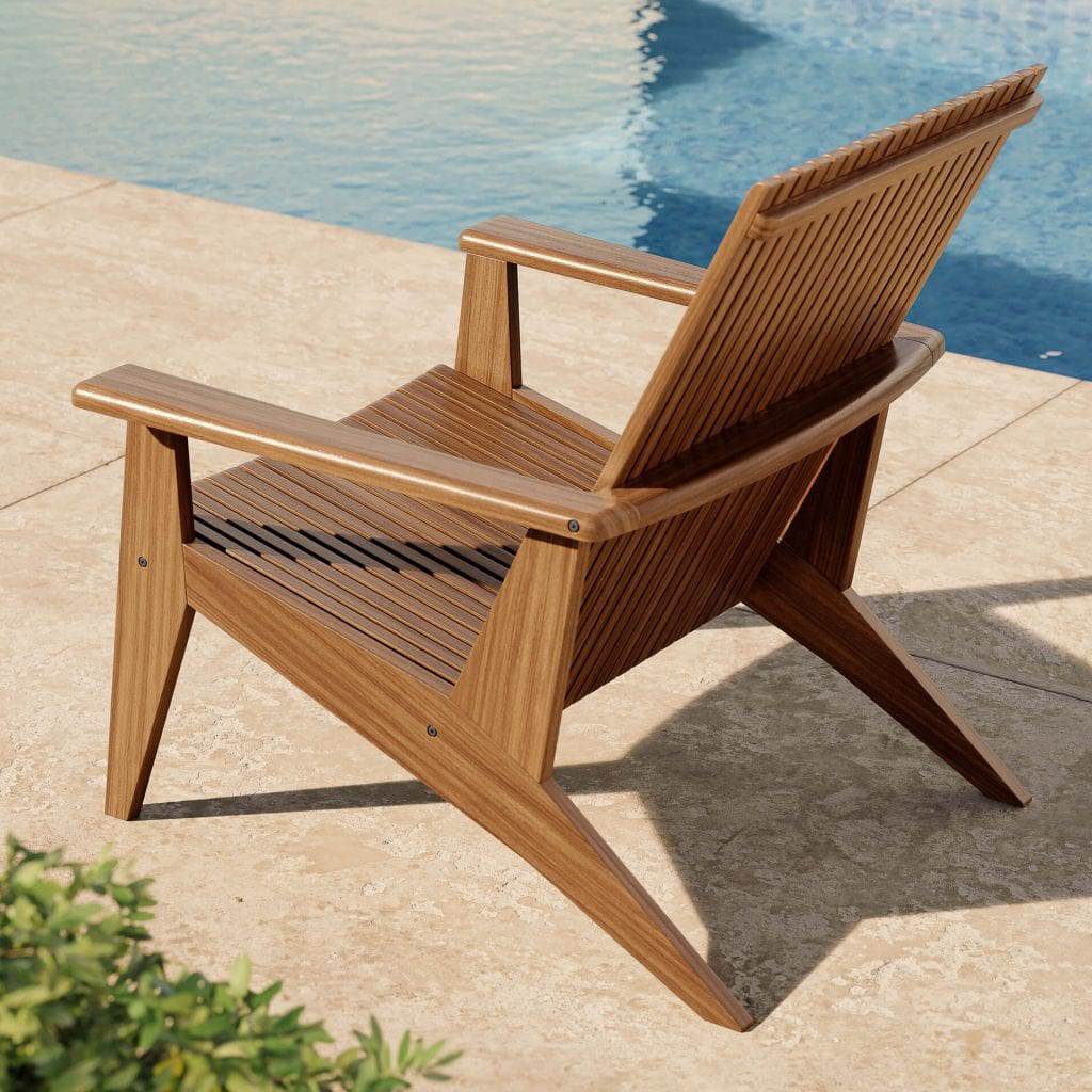 Jensen Outdoor Innova Trellis Ipe Wood Lounge Chair | AuthenTEAK