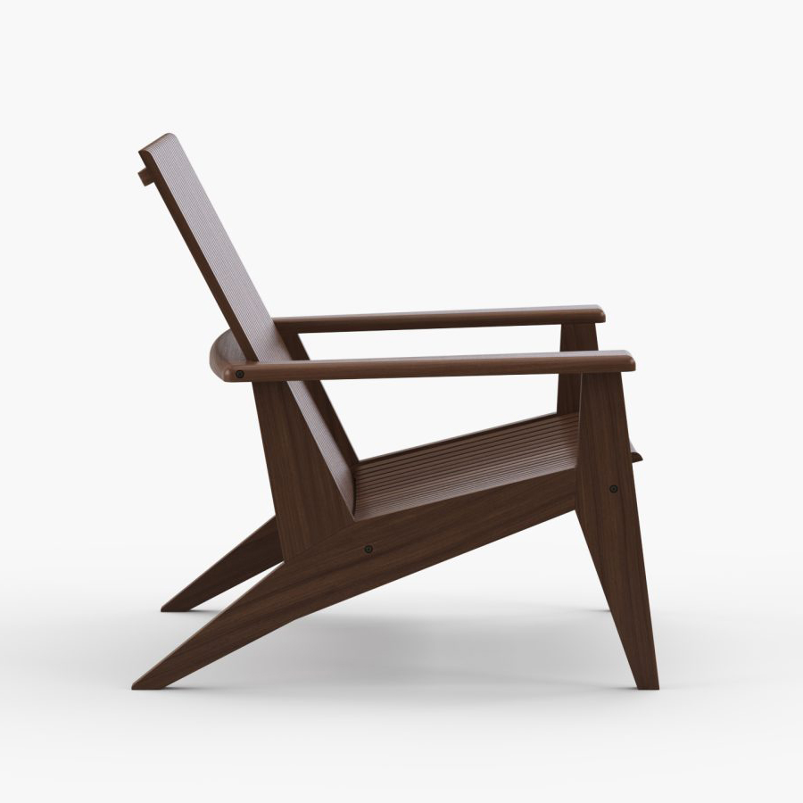 Jensen Outdoor Innova Trellis Ipe Wood Lounge Chair | AuthenTEAK