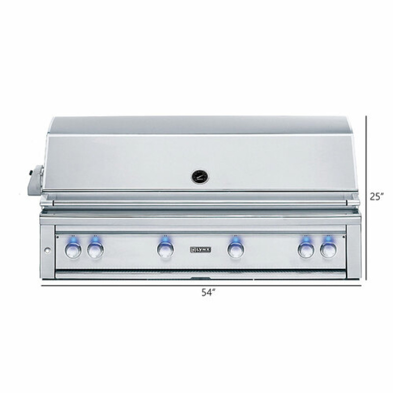 Lynx Grills Professional 54" Builtin Gas Grill with Rotisserie AuthenTEAK
