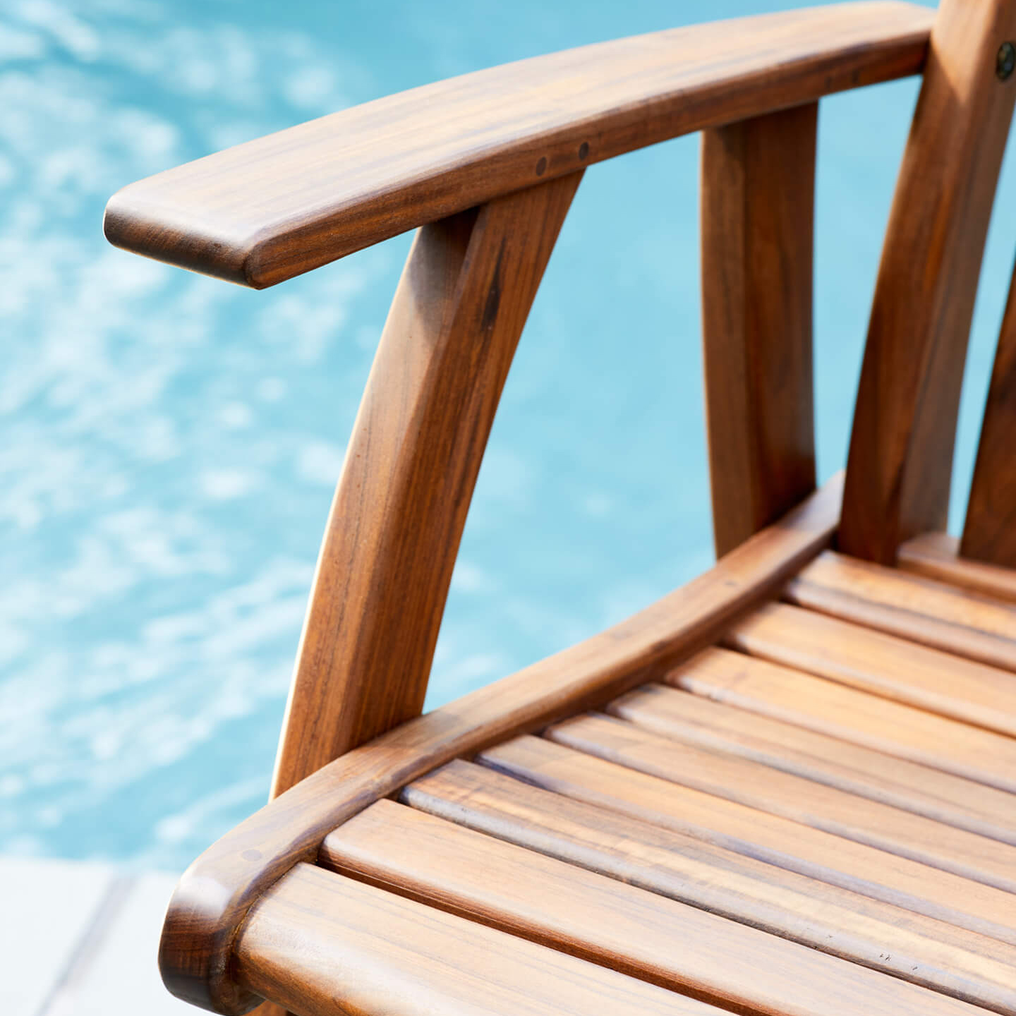 Jensen Outdoor Heritage Franklin Ipe Wood Dining Armchair | AuthenTEAK