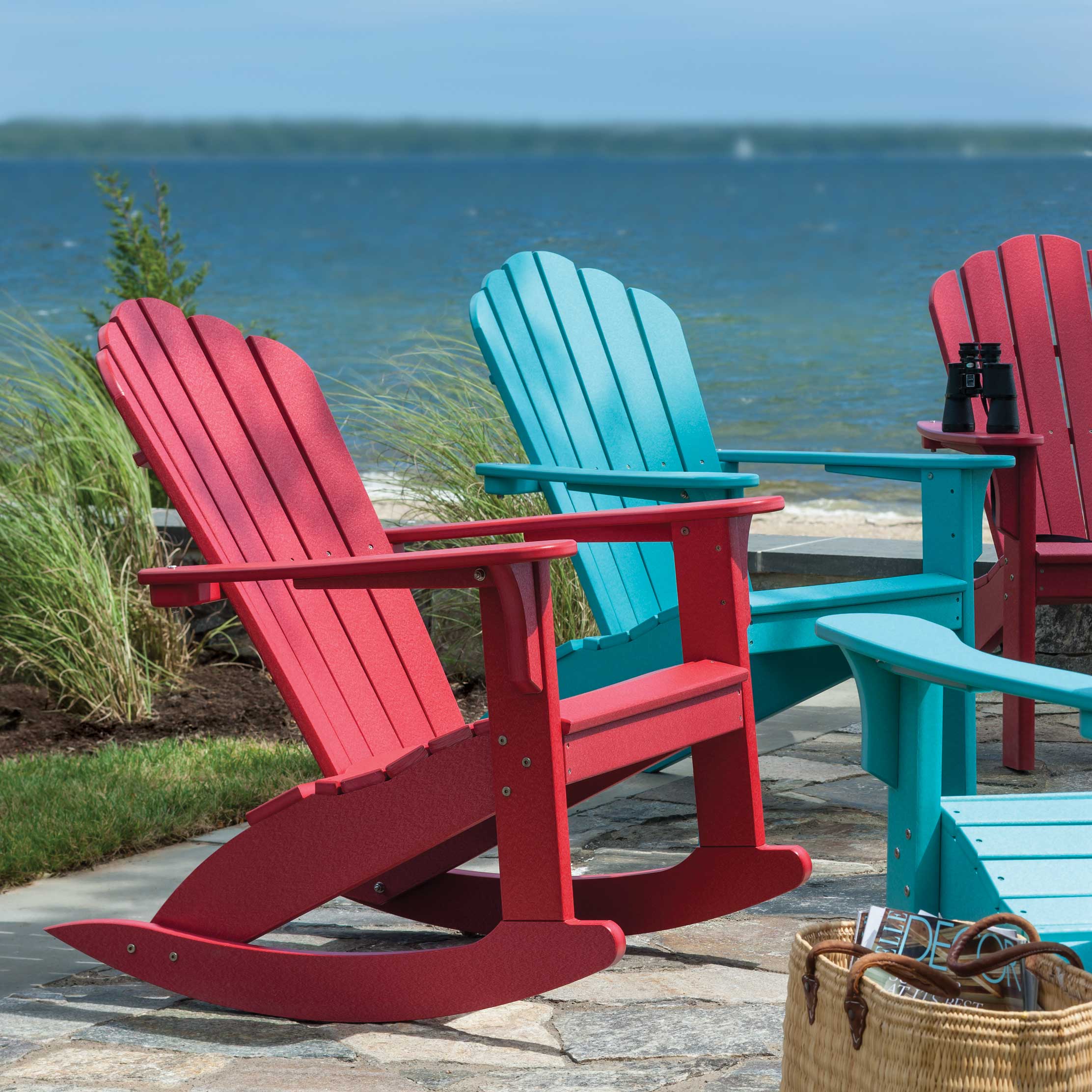 Seaside Casual Coastline Harbor View Recycled Polymer Rocker | AuthenTEAK