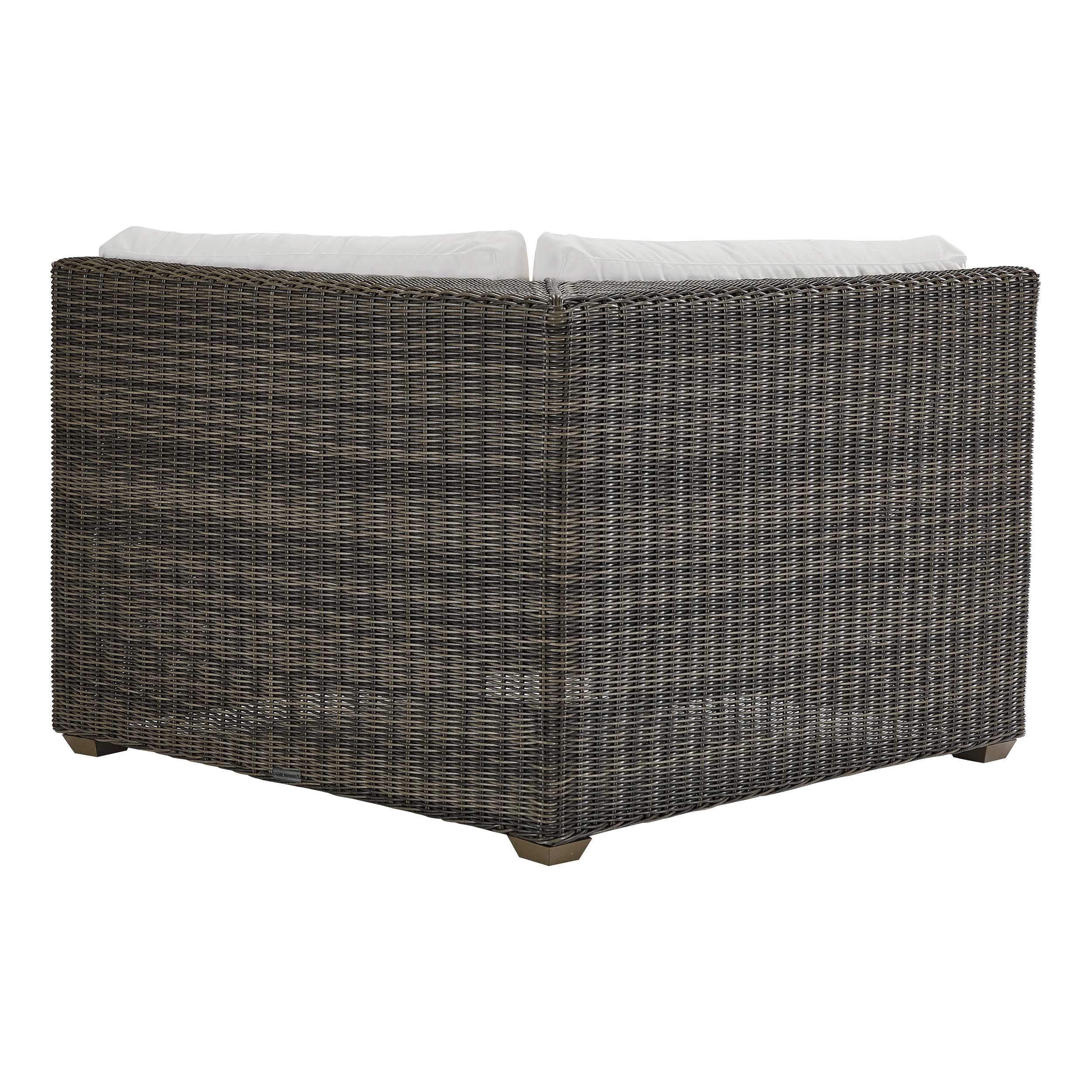 Lane Venture Oasis Wicker Corner Wedge Outdoor Sectional Unit AuthenTEAK