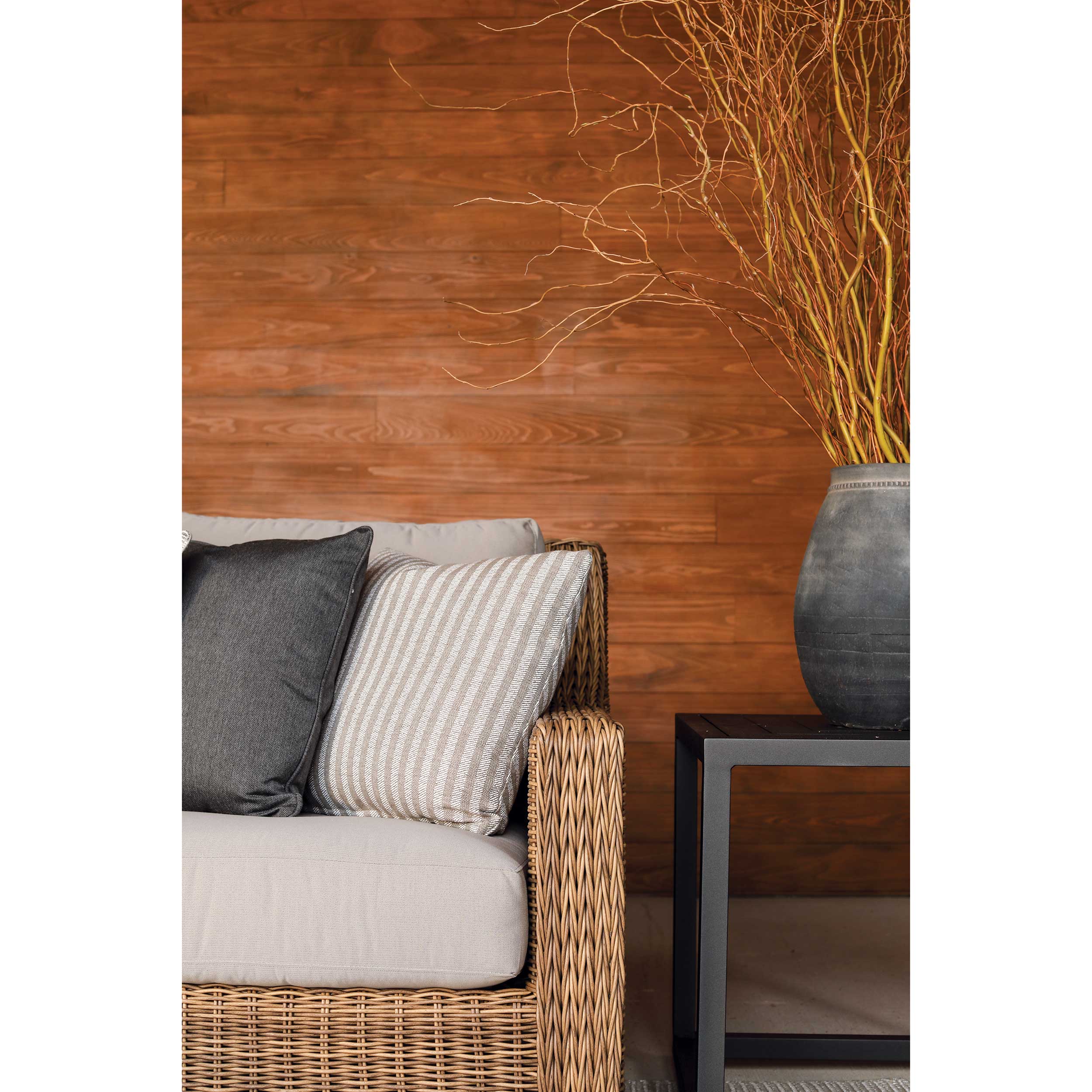 Lane Venture Oasis Wicker RF Armchair Outdoor Sectional Unit AuthenTEAK