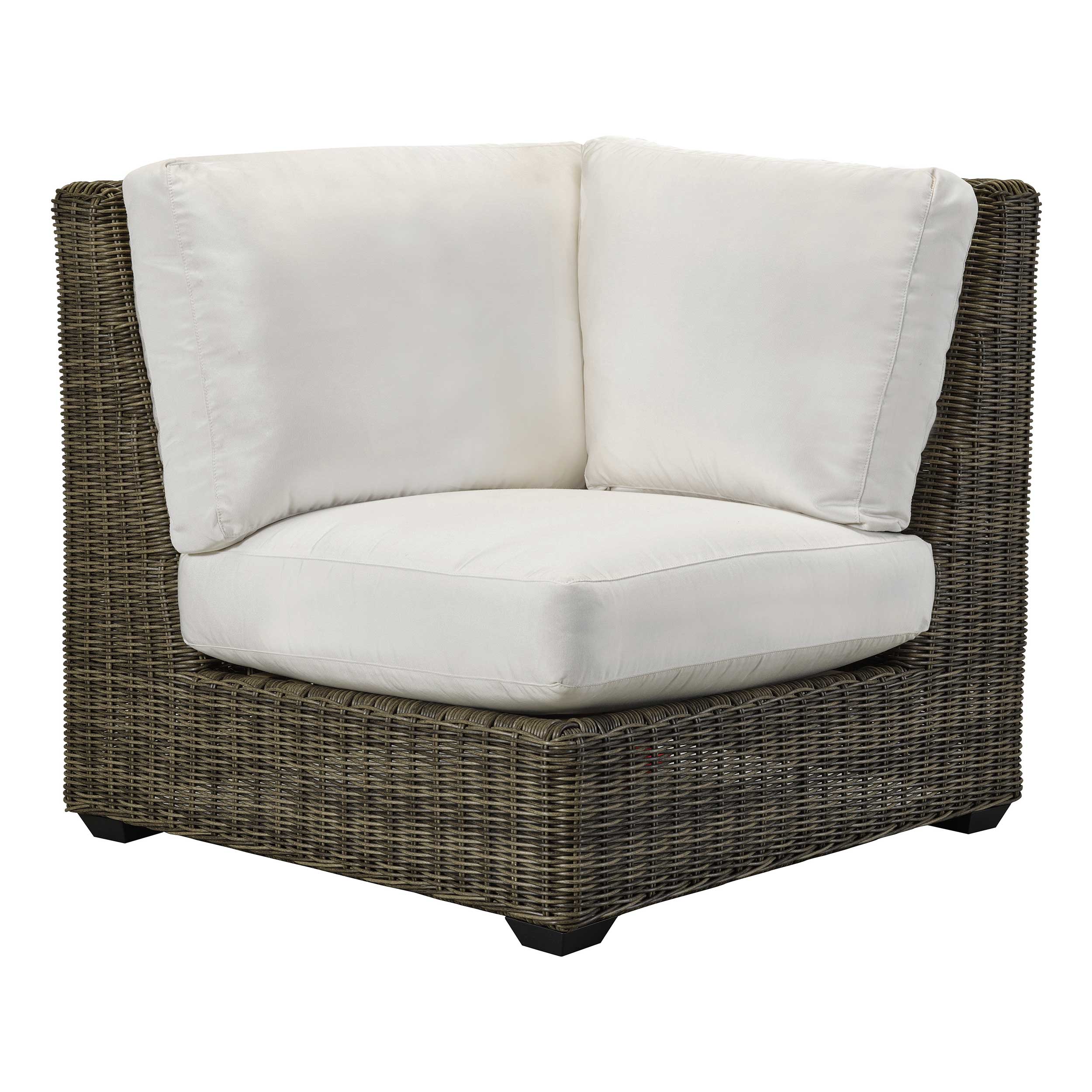 Lane Venture Oasis Wicker Square Corner Outdoor Sectional Unit AuthenTEAK