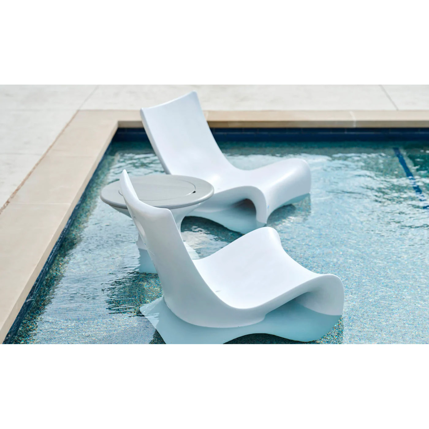 LEDGE Classic Luxury In-Pool Chair Set | AuthenTEAK