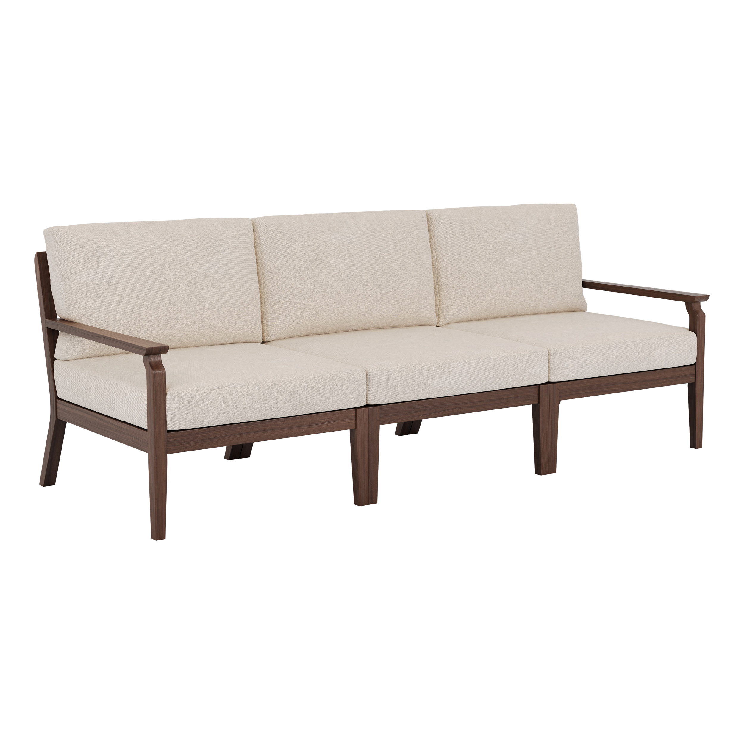 Jensen Outdoor Unicon Ipe Wood Sofa | AuthenTEAK