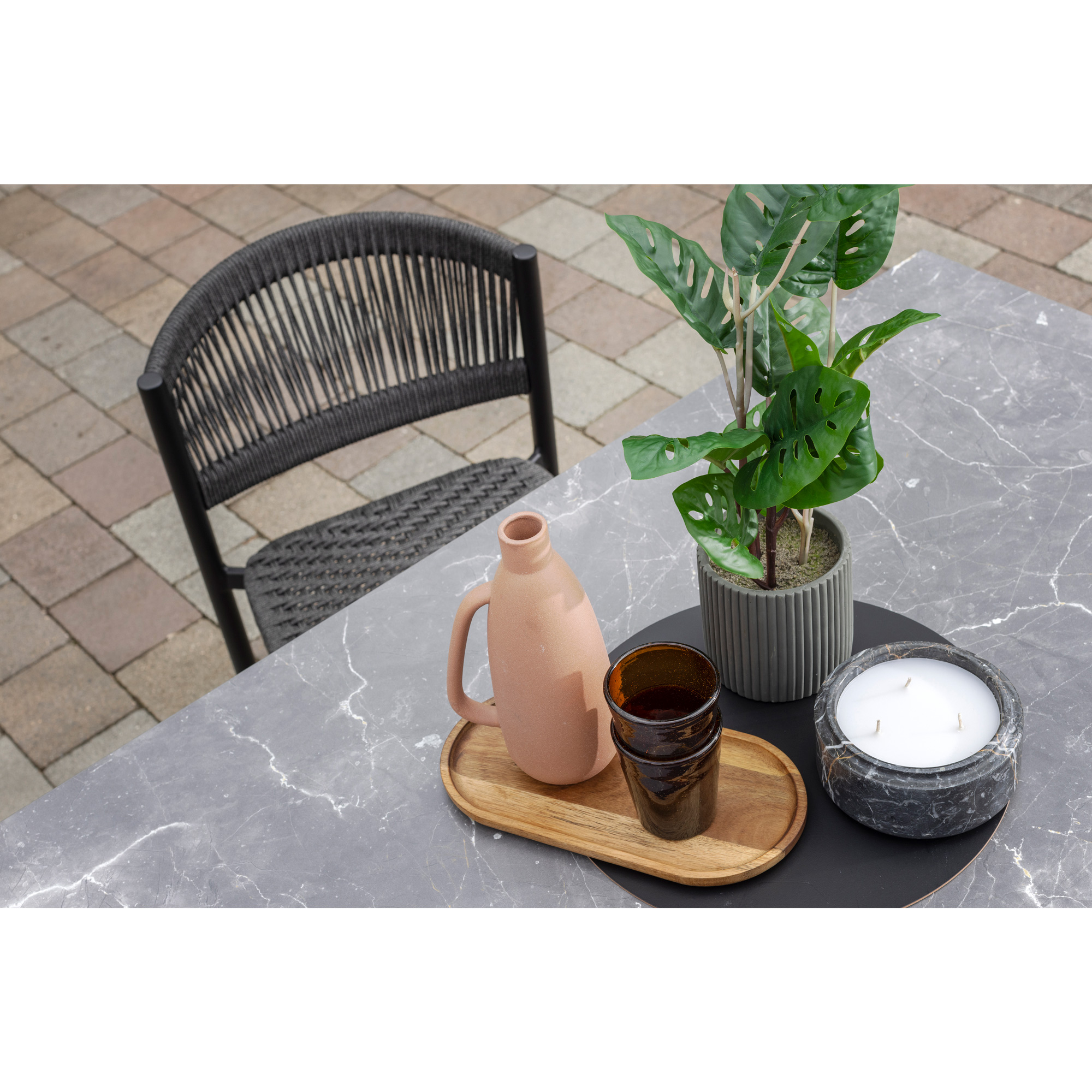 Ratana Naples Rope Dining Side Chair | AuthenTEAK