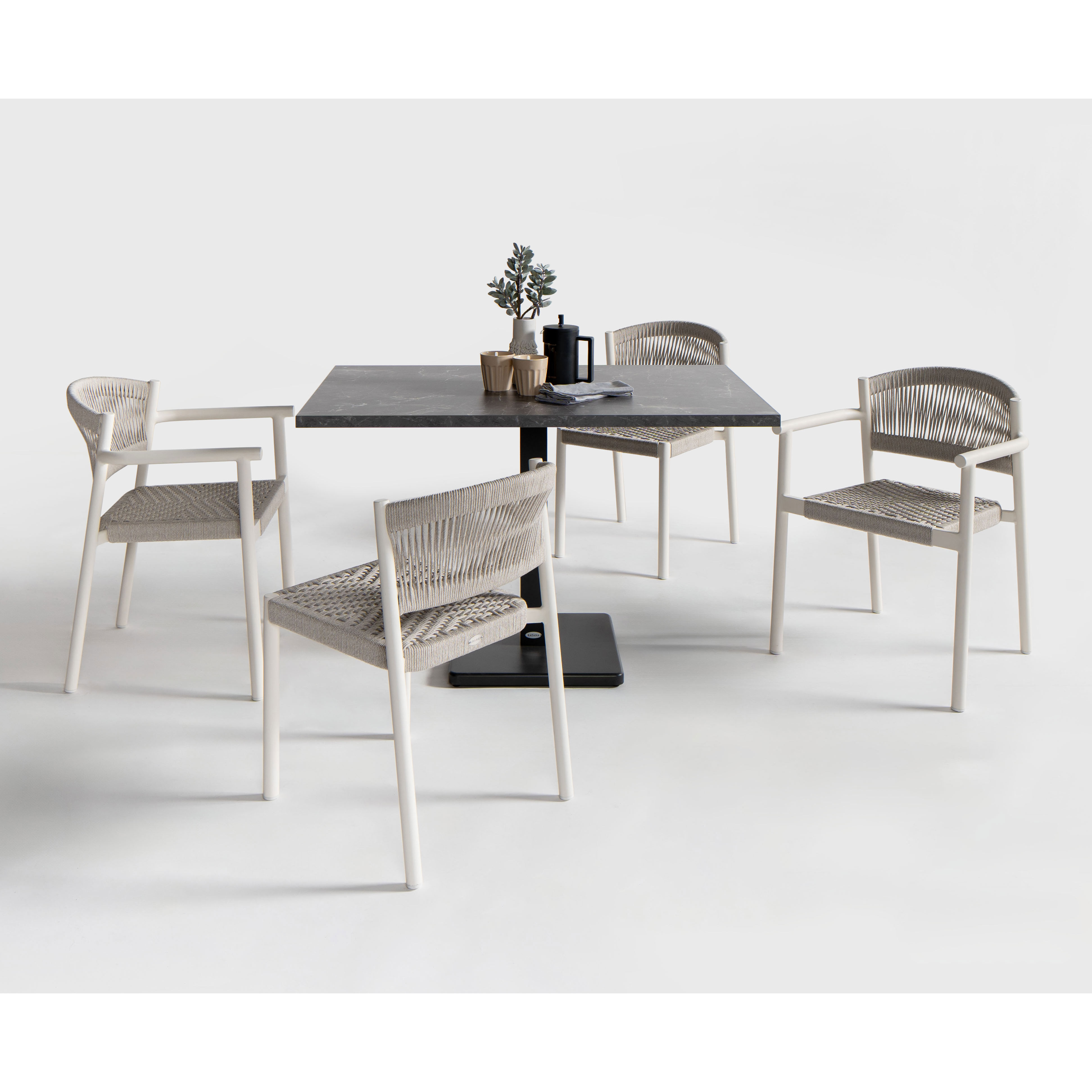 RataNa Ratana Naples Rope Dining Arm Chair | AuthenTEAK