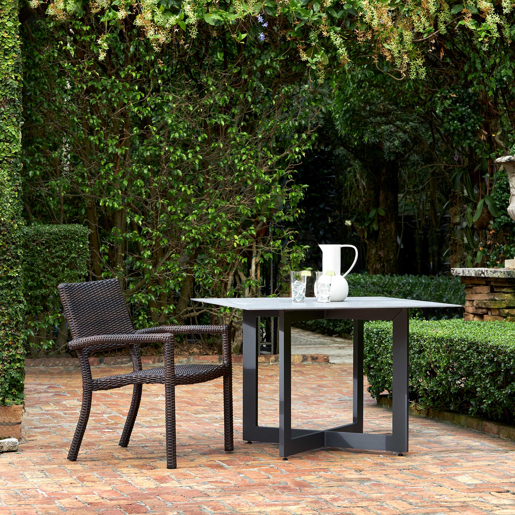 Lane Venture Grainger Stackable Wicker Dining Armchair | AuthenTEAK