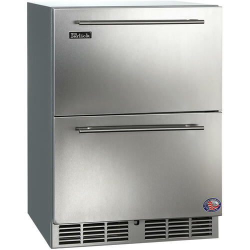 Perlick 24" CSeries Outdoor Refrigerator with Drawers AuthenTEAK
