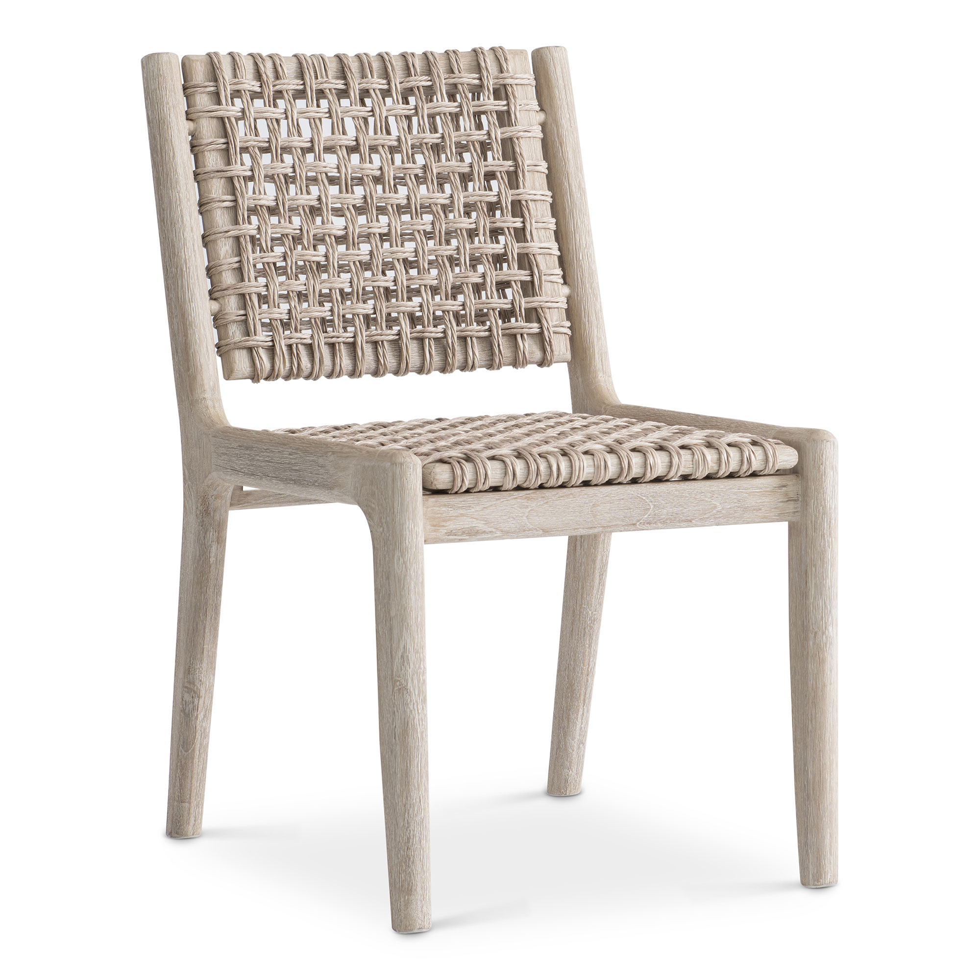 Bernhardt Exteriors Atlas Wicker Dining Armchair | AuthenTEAK