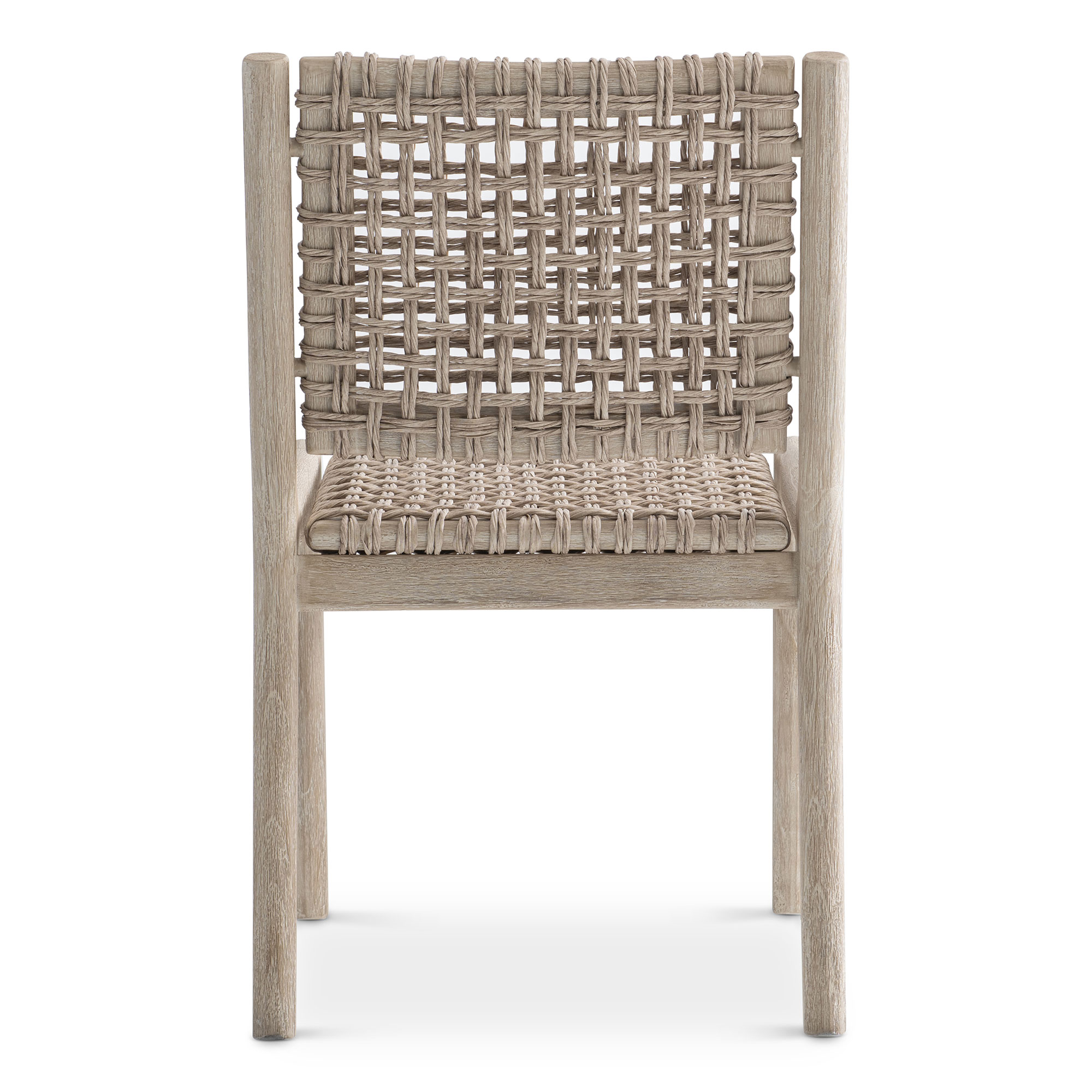 Bernhardt Exteriors Atlas Wicker Dining Side Chair | AuthenTEAK