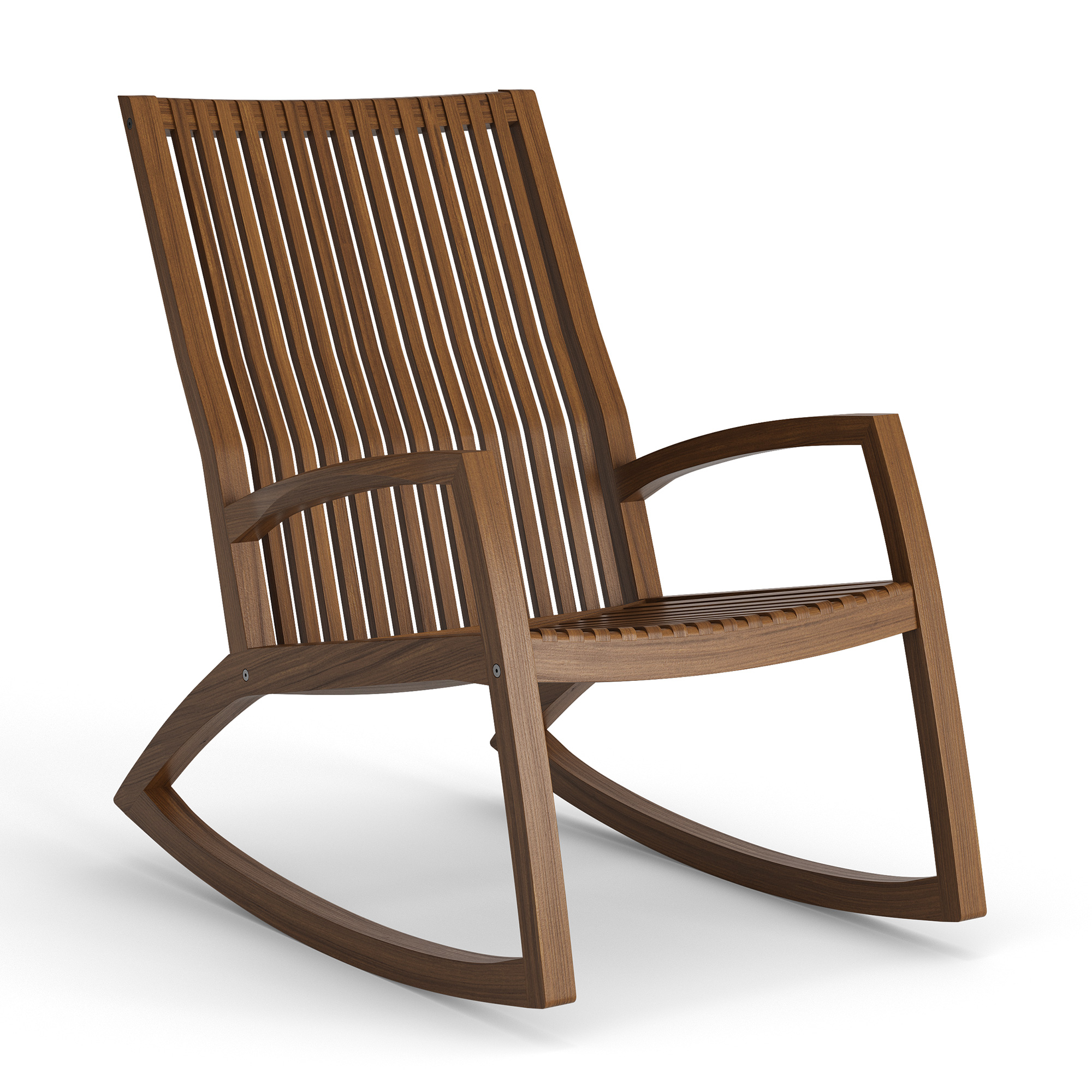 Jensen Outdoor Innova Sway Ipe Wood Rocking Chair | AuthenTEAK