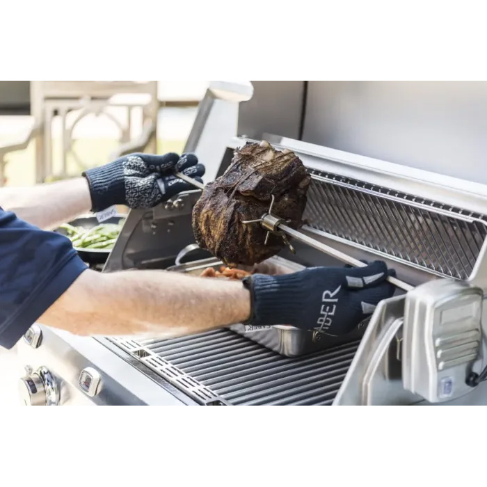Saber Grills Stainless Steel Rotisserie Kit with Case AuthenTEAK