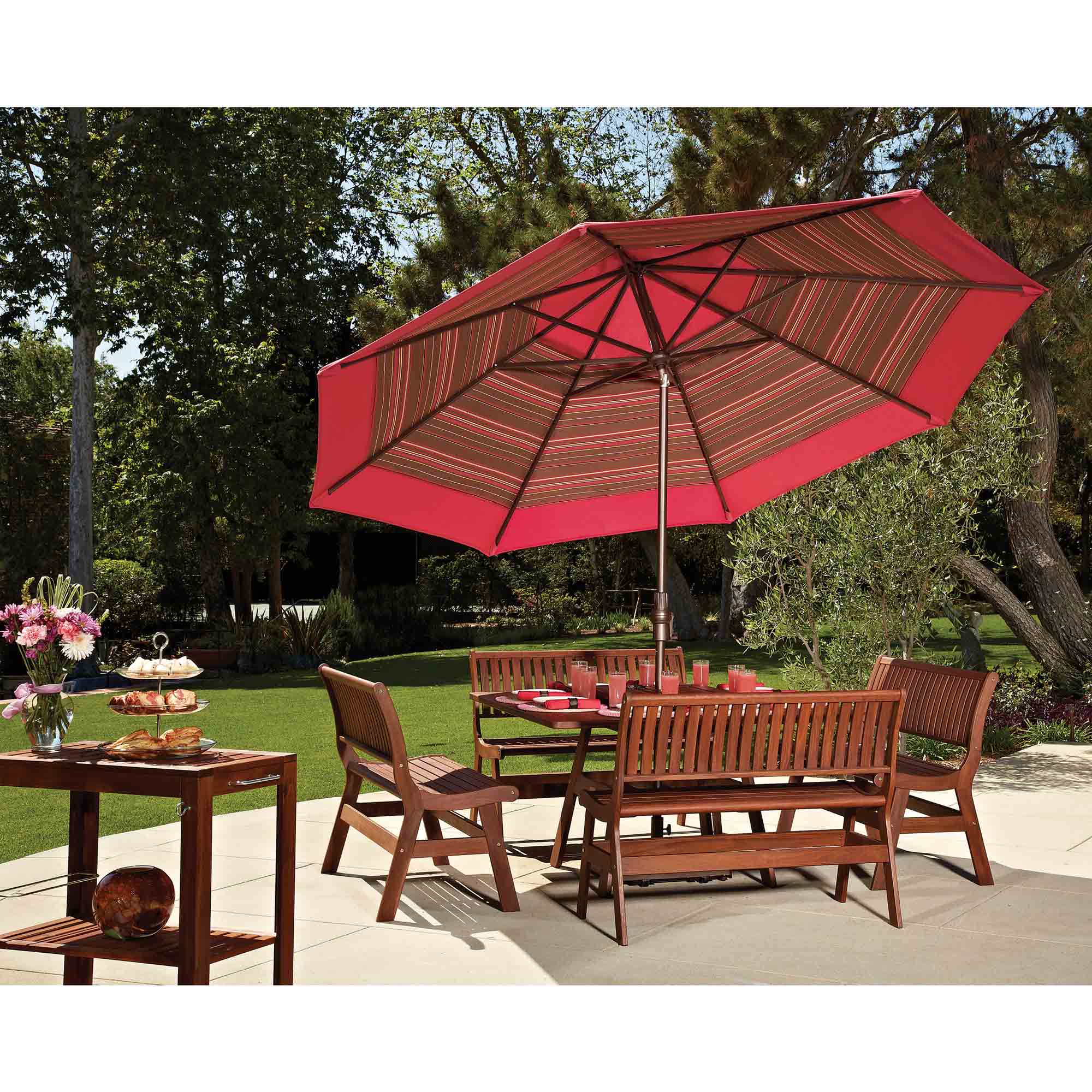 Treasure Garden 11' Octagonal Aluminum Collar Tilt Replacement Frame |  AuthenTEAK