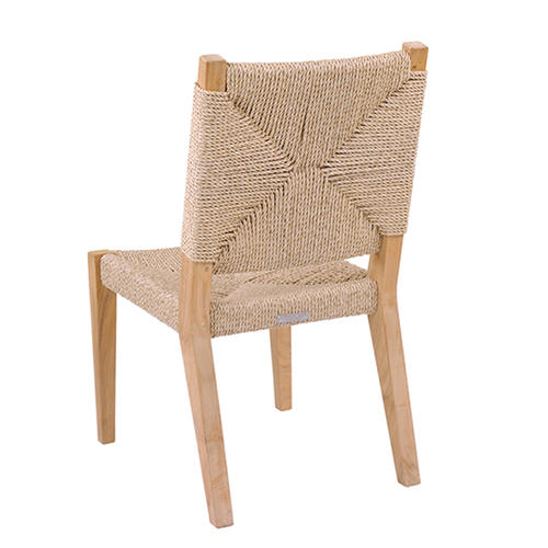 Kingsley Bate Hadley Woven Dining Side Chair AuthenTEAK
