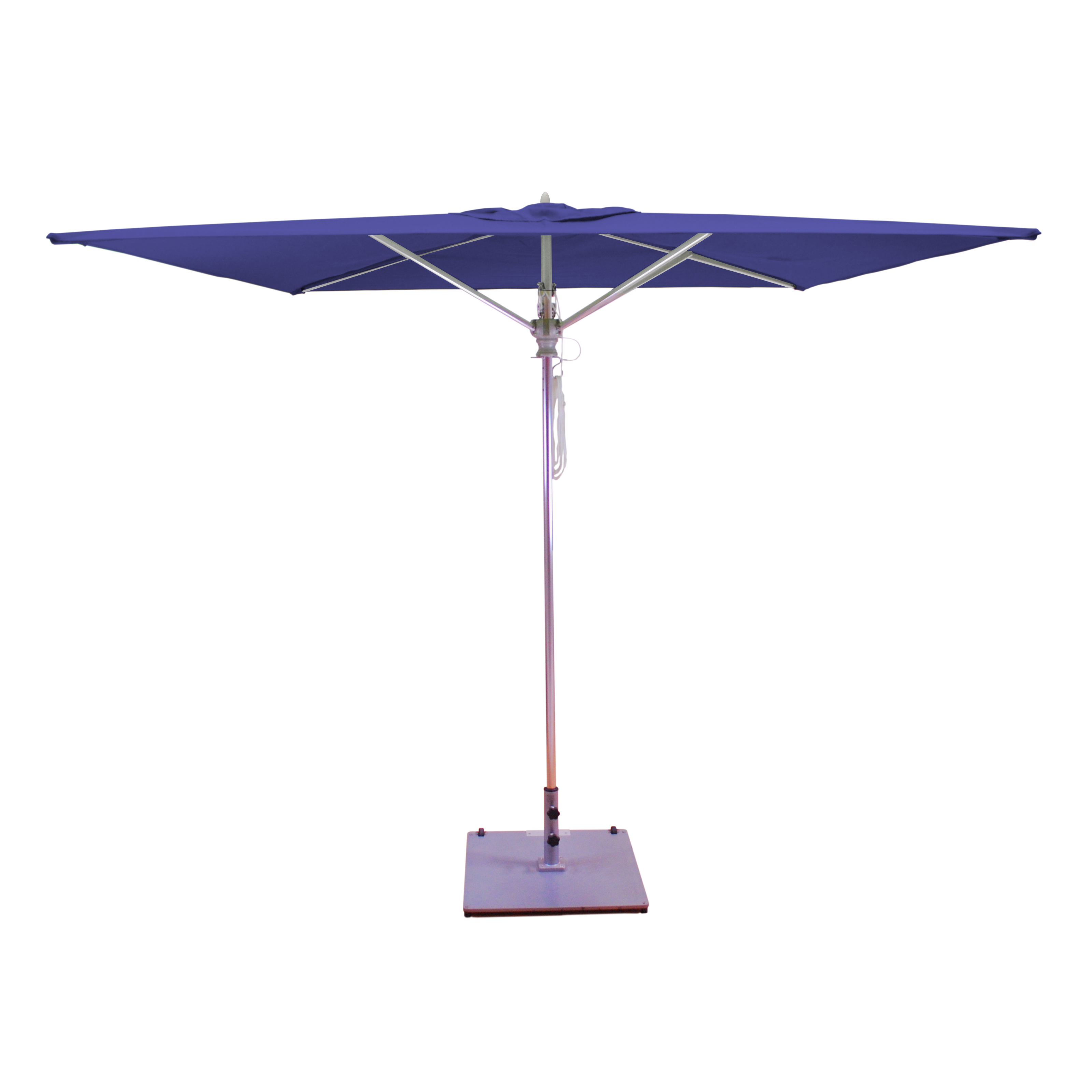 6 ft. patio umbrella DestinationGear Italian 6 ft Umbrella Acrylic Stripes Khaki and White -Patio Pole