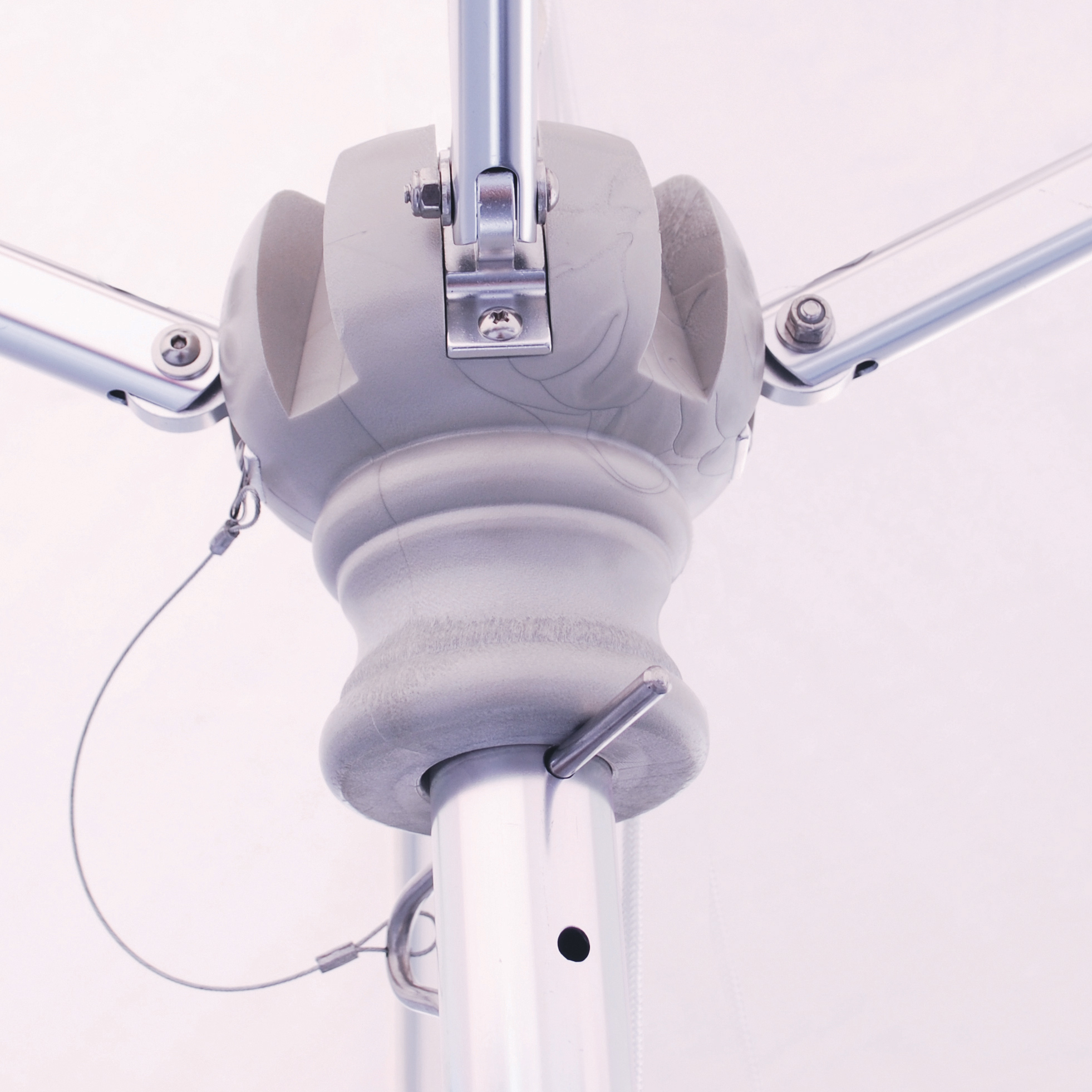 Galtech Quad Pulley 8' x 8' Square Aluminum Commercial Market Patio ...