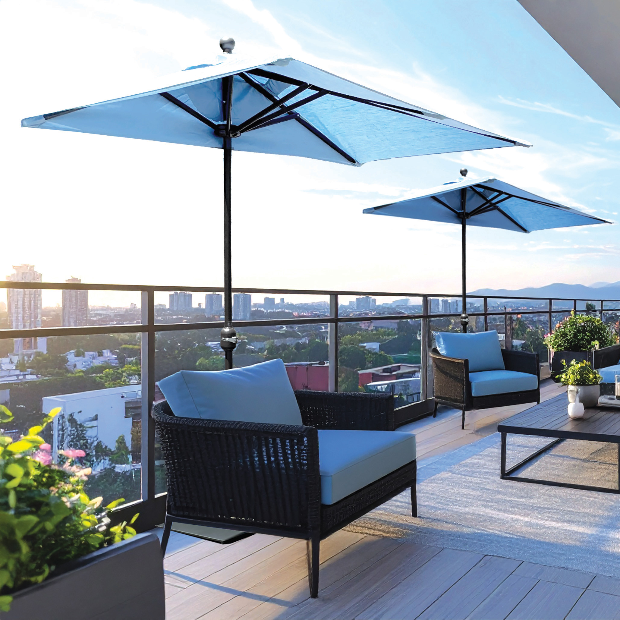 half wall umbrella patio led C-Hopetree 9 ft Round Outdoor Market with Solar Lights and Tilt, Black : Patio, Lawn & Garden The patio cantilever umbrella can be tilt at different angles and flexibly rotated 360 10 Feet Solar Offset Hanging