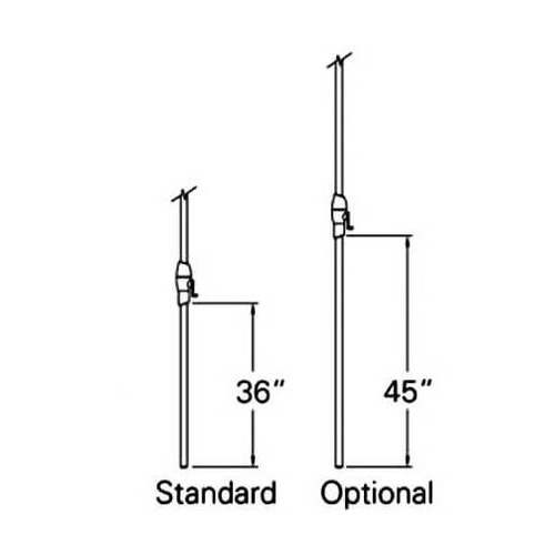 bottom lower 42.5 patio umbrella pole BenefitUSA Diameter 1.5" Replacement Extension for (42.5'' Length) Dia offers generous shade coverage BP3211 | California Umbrella