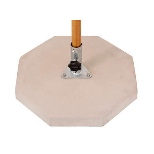 66 pound concrete patio umbrella stand bases Benton Outdoor lbs Circular Base tighten if necessary Arlmont & Co. Shuwanna 66lb