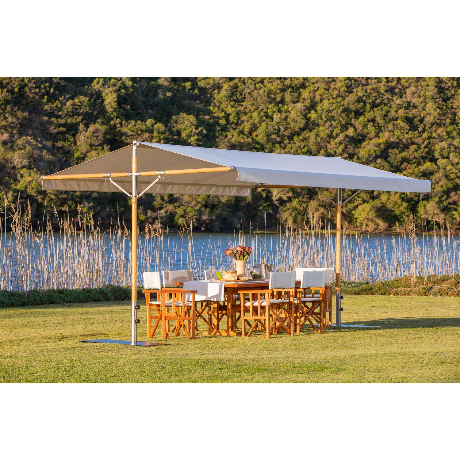 abba patio 10-feet offset cantilever outdoor hanging patio umbrella Bluu BANYAN 10 ft Umbrella Umbrellas, 24 Month Fade Resistance & Water-repellent UV Protection 10'x10' Sunbrella® A Aluminum Security Color:Storm Pink + Spoiler or square