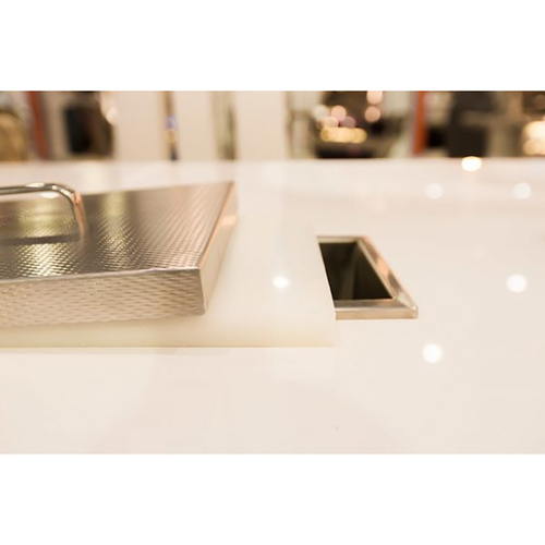 Hestan Countertop Trash Chute with Cutting Board | AuthenTEAK
