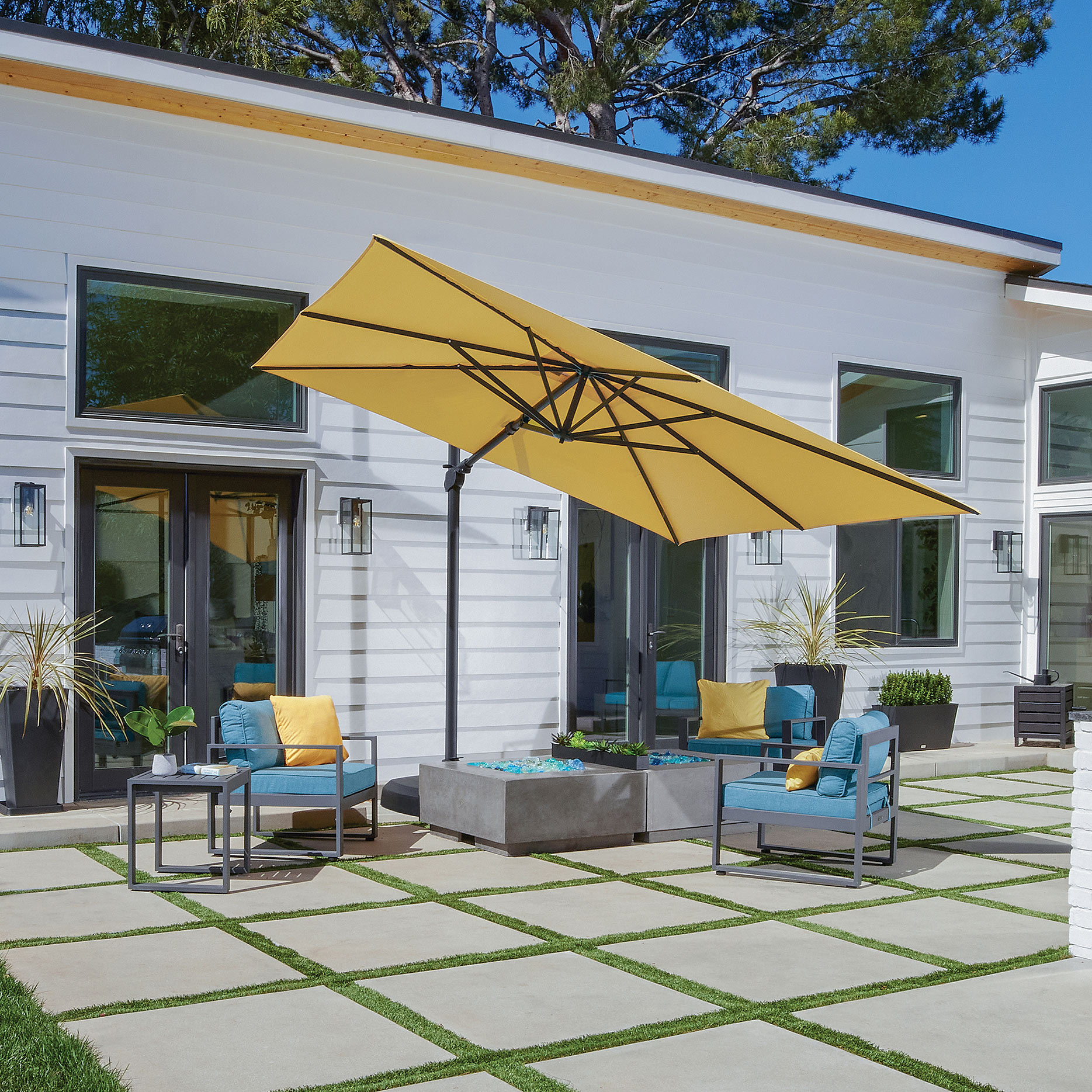 kent patio umbrella PURPLE LEAF 15x9ft Double-Sided Rectangular Outdoor Market with Base, Light Grey 8 Sturdy Fiberglass Ribs JOYESERY 8.2FT Backyard Cantilever Hanging
