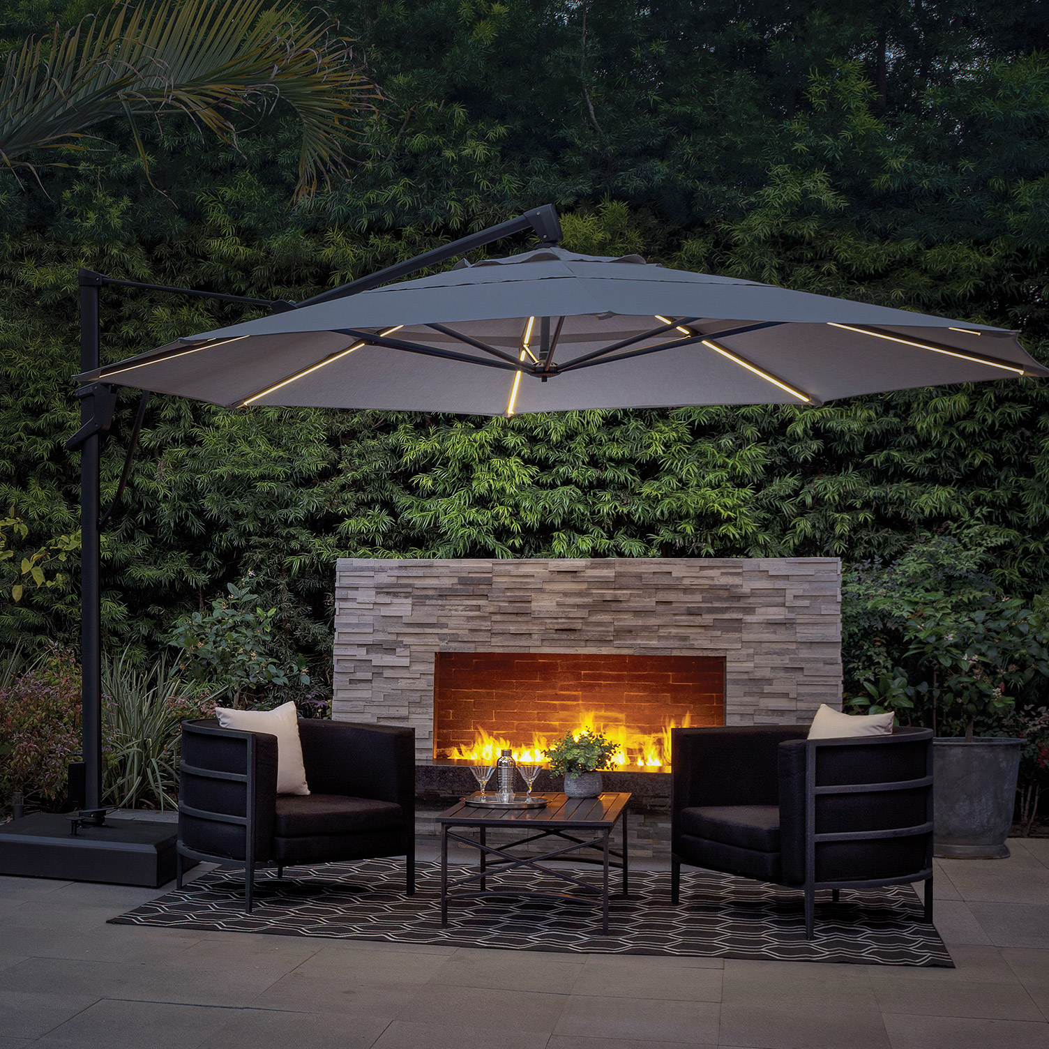 アリア Treasure Garden Starlux AKZ PLUS 13' Octagonal Aluminum Cantilever