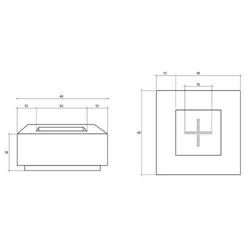 Prism Hardscapes Tavola 3 Fire Table AuthenTEAK