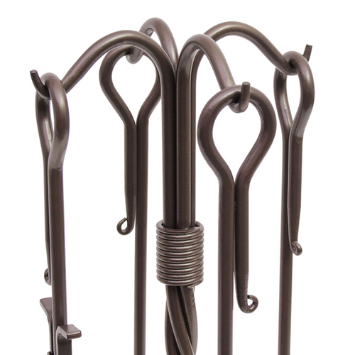 Pilgrim Traditional Fireplace Tool Set AuthenTEAK