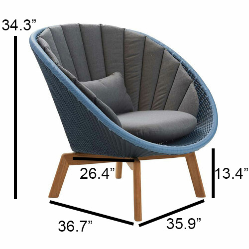 Cane-line Peacock Woven Lounge Chair | AuthenTEAK