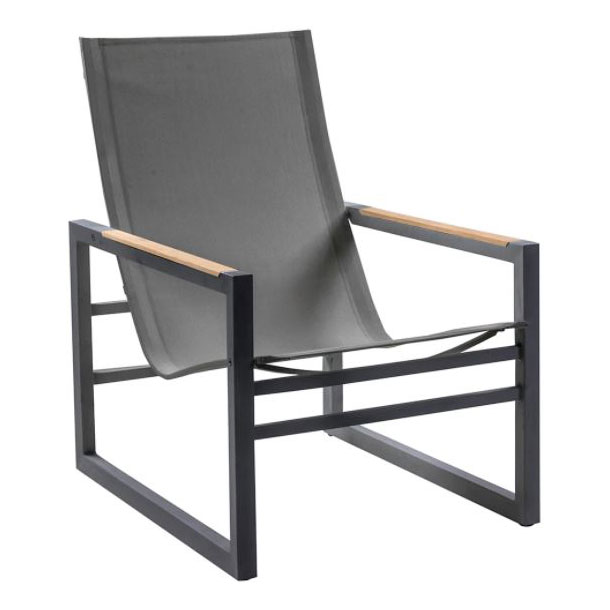 POVL Outdoor Qube Aluminum High Back Lounge Chair | AuthenTEAK