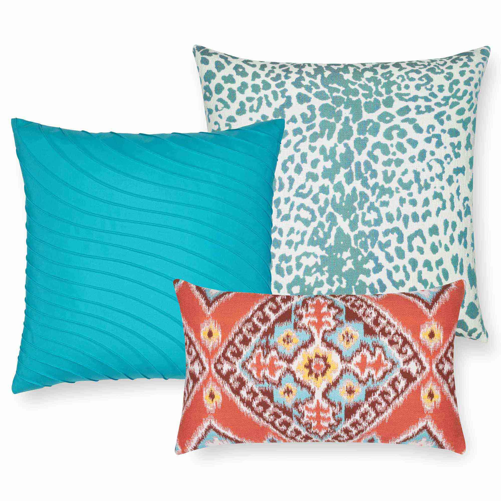 Elaine Smith 20" x 20" Wild One Lake Sunbrella Outdoor Pillow AuthenTEAK