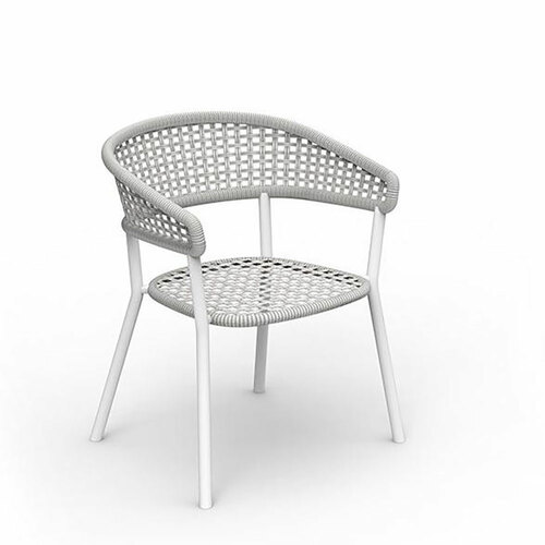 Talenti Moon Alu Woven Dining Armchair AuthenTEAK