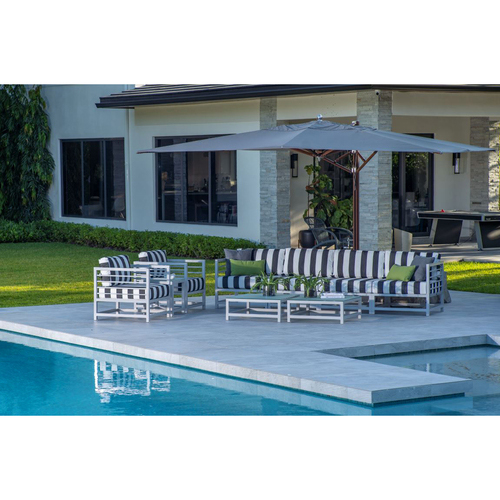 Kannoa Toledo Aluminum End Outdoor Sectional Unit AuthenTEAK