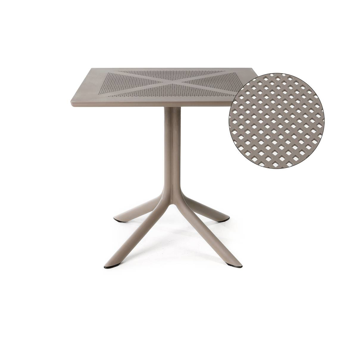 Nardi Clipx 32" Resin Square Bistro Table | AuthenTEAK