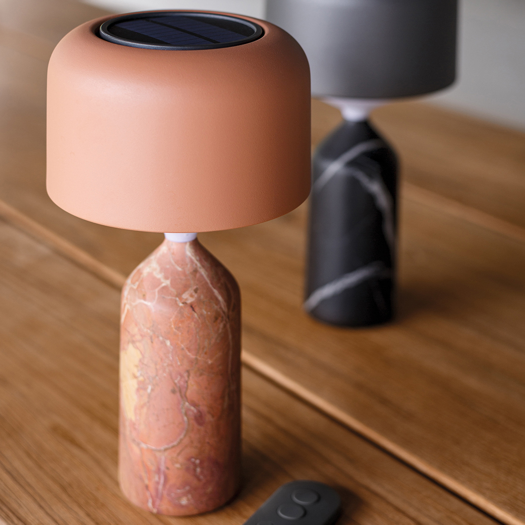 Gloster Ambient Pebble Small Solar LED Table Lamp | AuthenTEAK