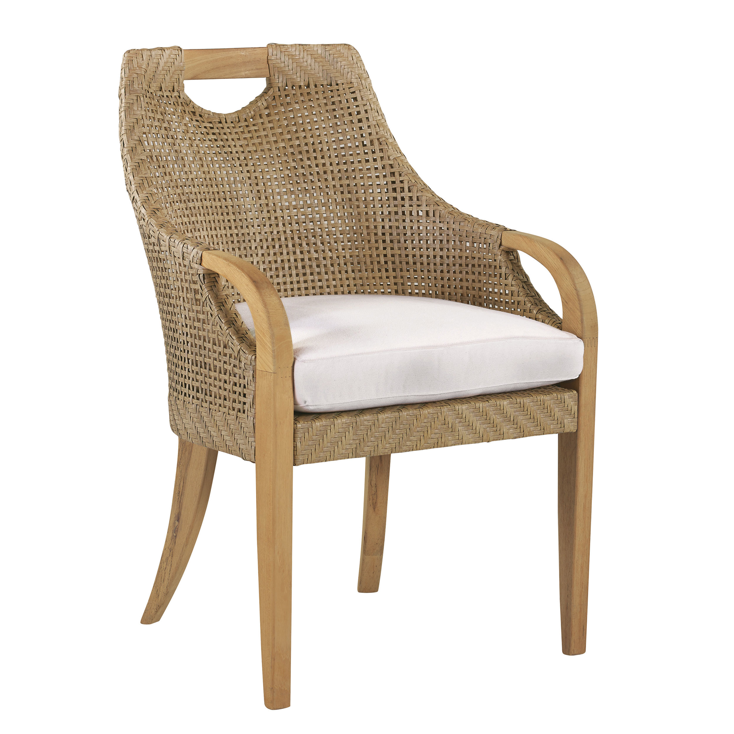 Lane Venture Edgewood Woven Dining Armchair AuthenTEAK