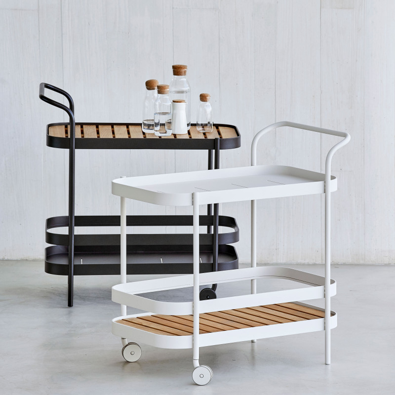 Caneline Roll Outdoor Bar Trolley Cart AuthenTEAK