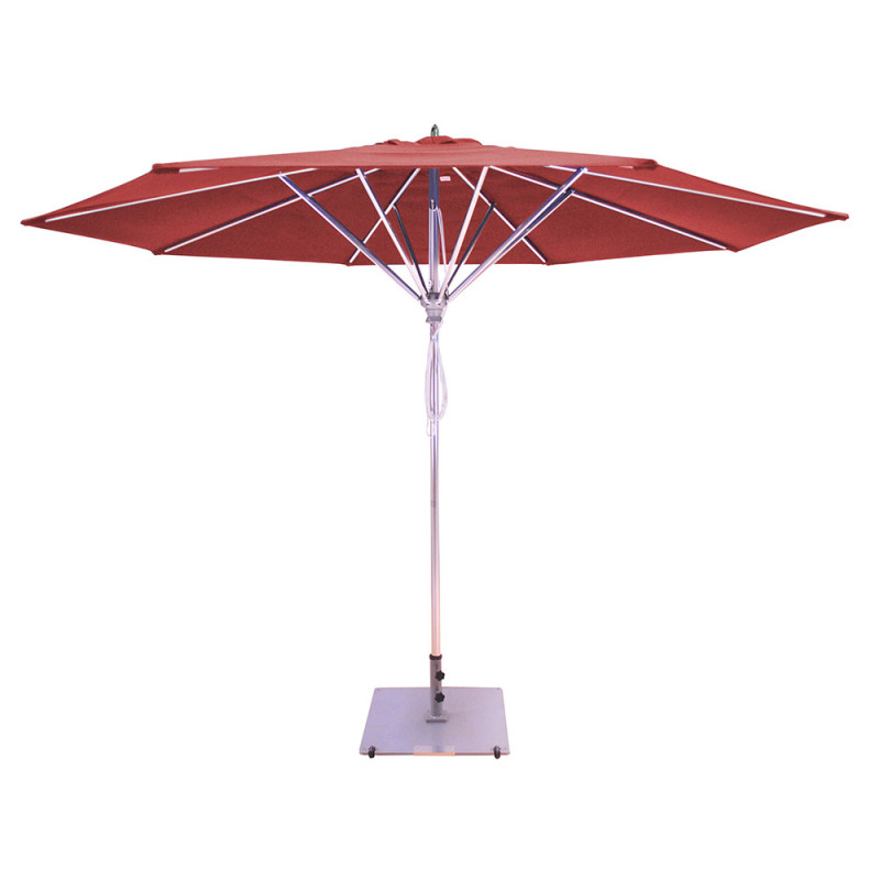 Galtech 11' Round Commercial Aluminum Flat Profile Umbrella AuthenTEAK