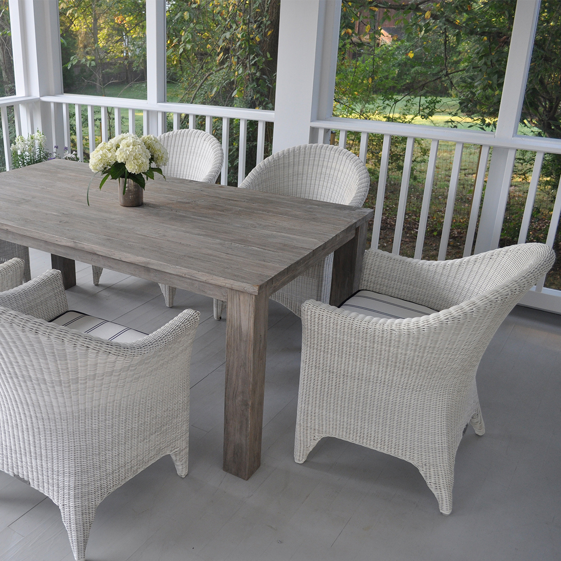 Ccc 866 Kingsley Bate Cape Cod Woven Dining Armchair | AuthenTEAK