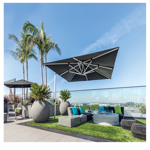 Shademaker 11'7" Square Galaxy Cantilever Replacement Canopy AuthenTEAK
