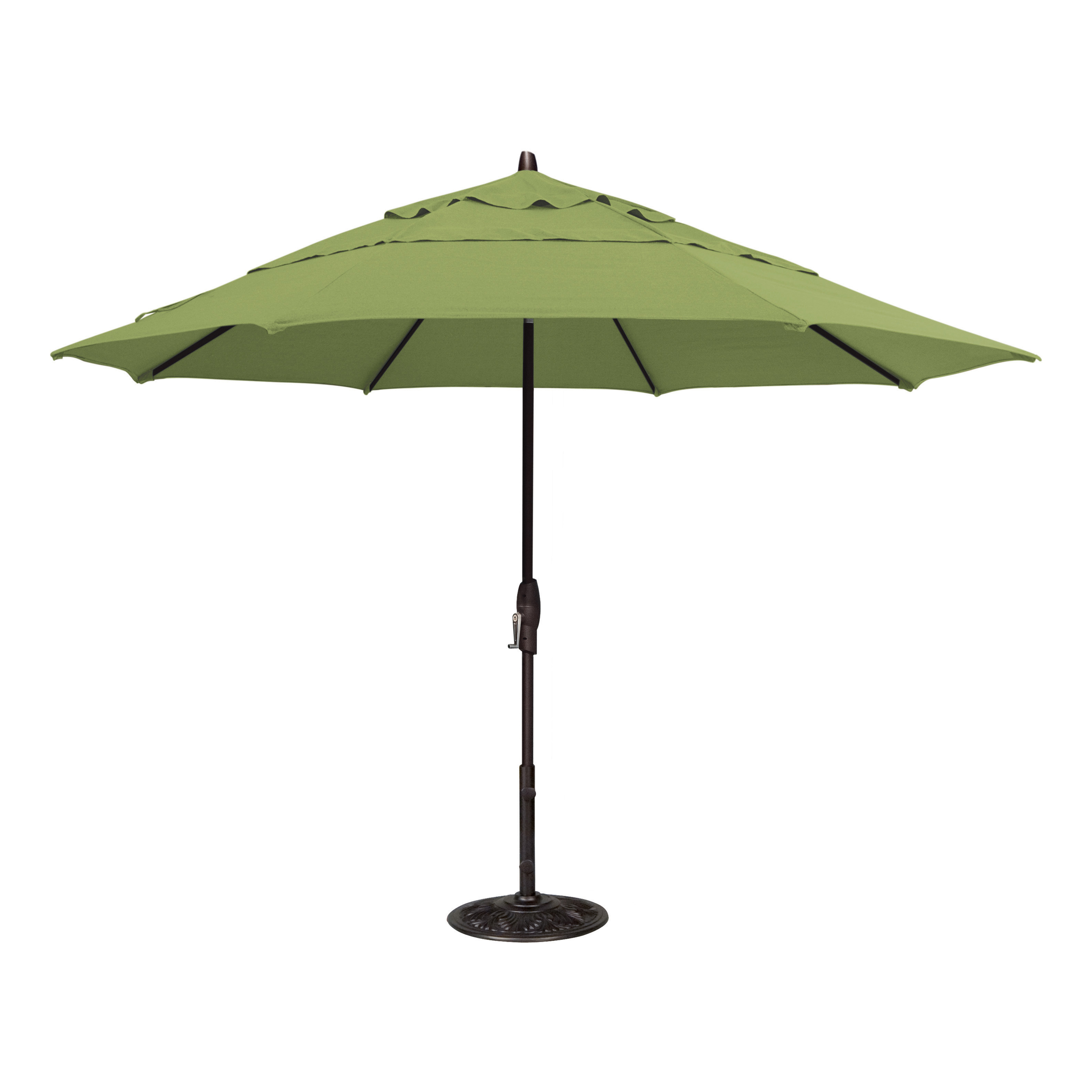 dwl patio umbrella 10ft Large Round Cantilever with Base Included, Windpro ️ Triple Coverage Treasure Garden Auto Tilt 11'